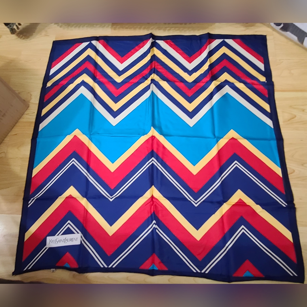 Authentic Ysl Silk Scarf